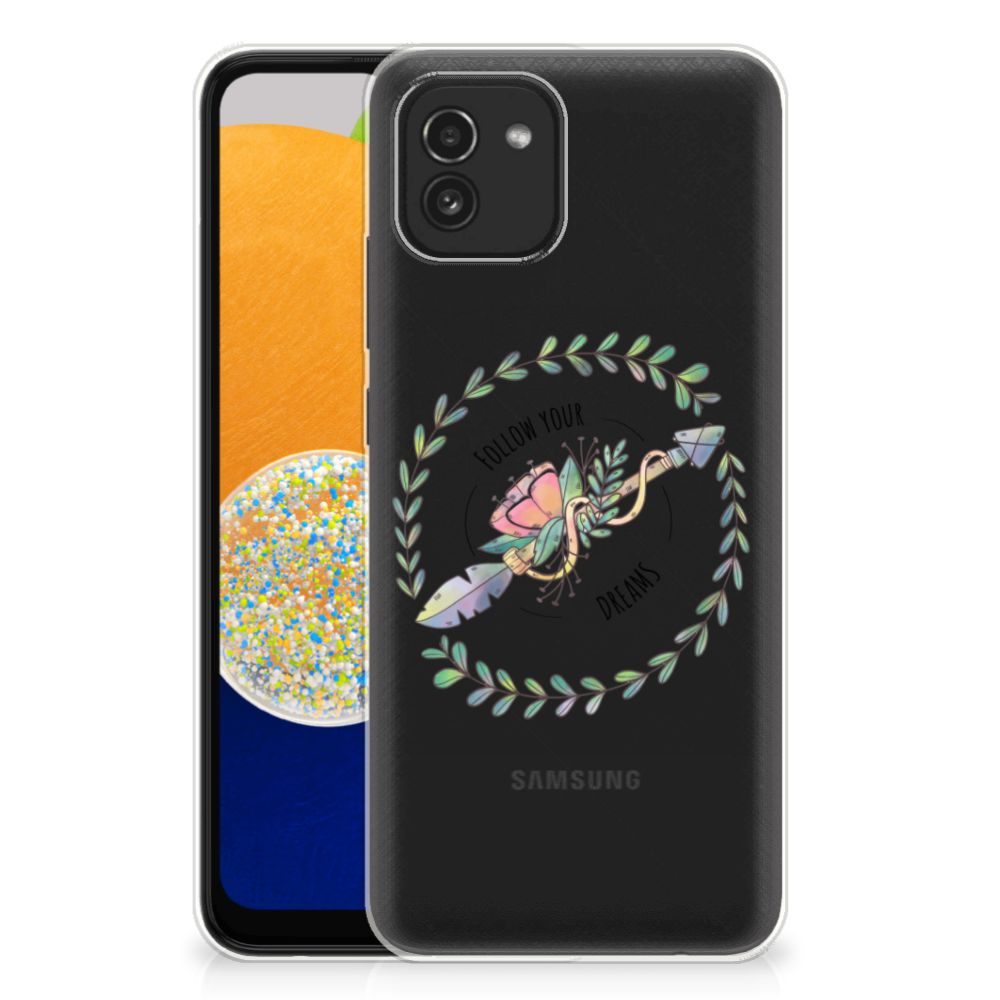 Samsung Galaxy A03 Telefoonhoesje met Naam Boho Dreams B2C Telecom