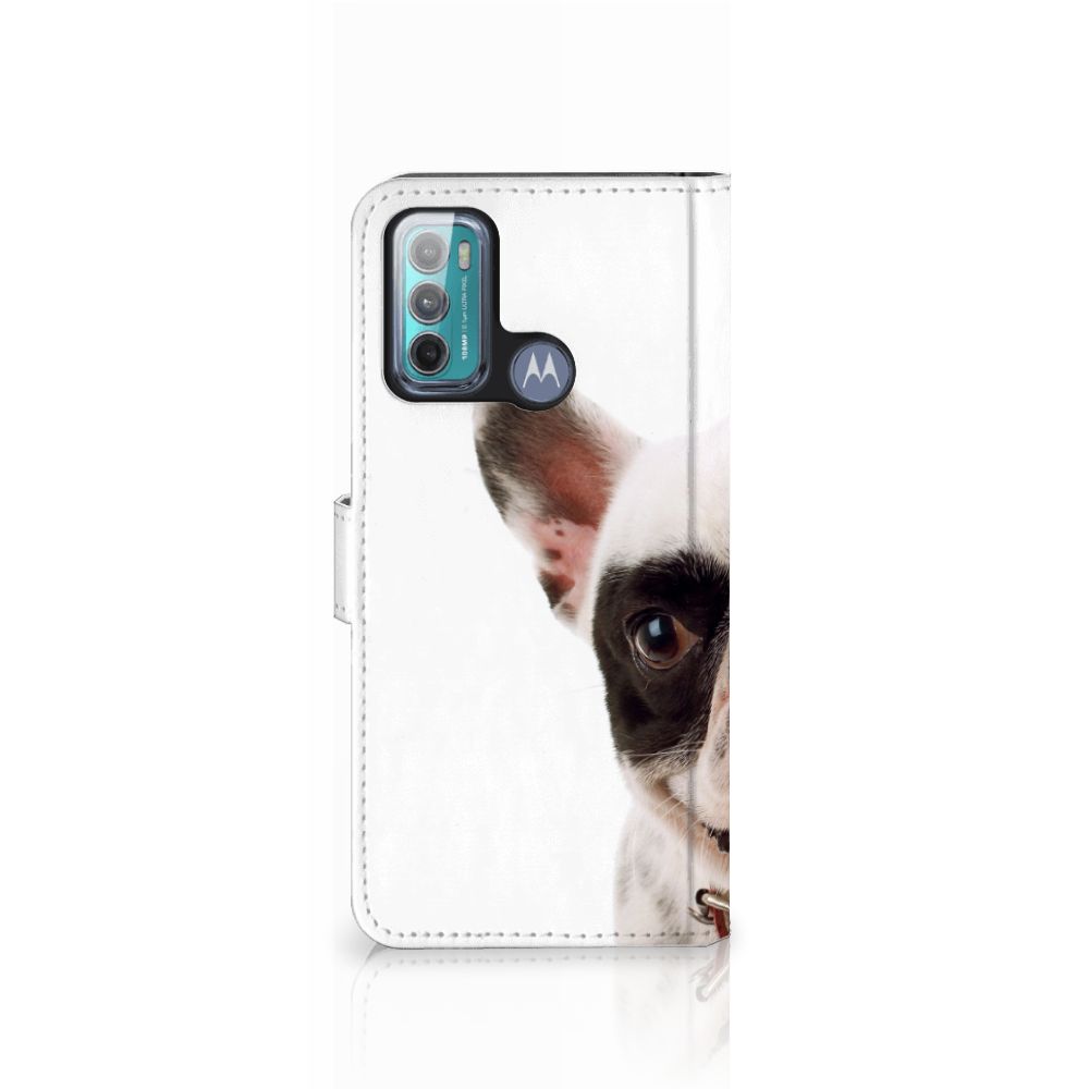 Motorola Moto G60 Telefoonhoesje met Pasjes Franse Bulldog