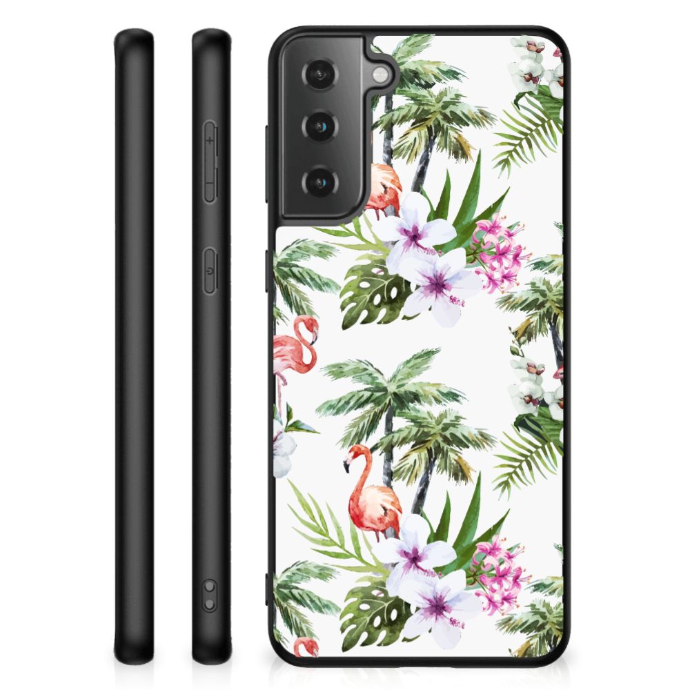 Samsung Galaxy S21 Plus Dierenprint Telefoonhoesje Flamingo Palms B2C Telecom