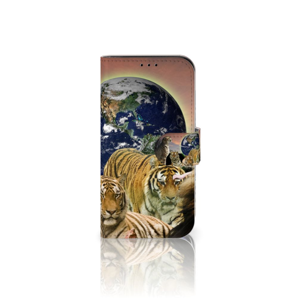 iPhone 13 Mini Telefoonhoesje met Pasjes Roofdieren