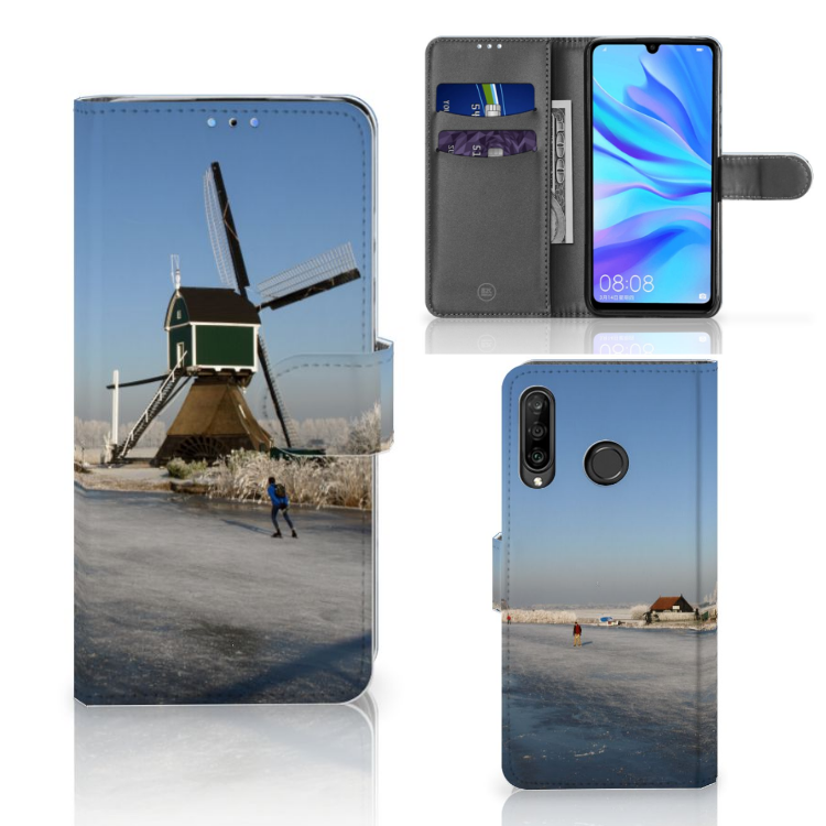 Huawei P30 Lite (2020) Flip Cover Schaatsers