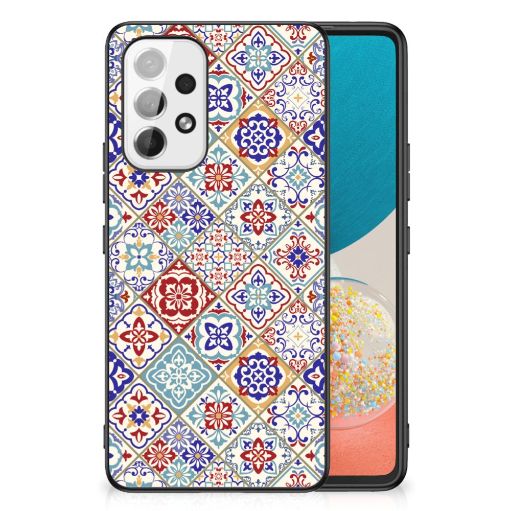 Samsung Galaxy A53 Marmeren Print Telefoonhoesje Tiles Color