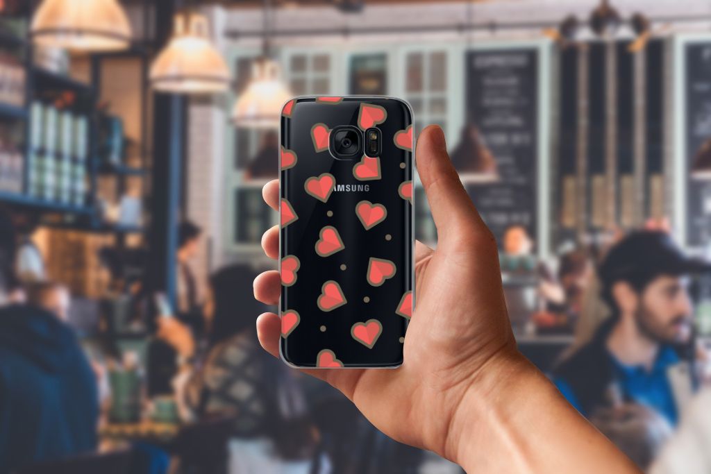 Samsung Galaxy S7 TPU bumper Hearts