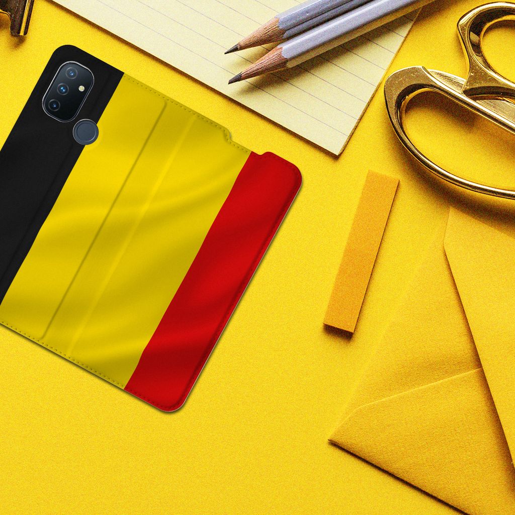 OnePlus Nord N100 Standcase Belgische Vlag - B2C Telecom