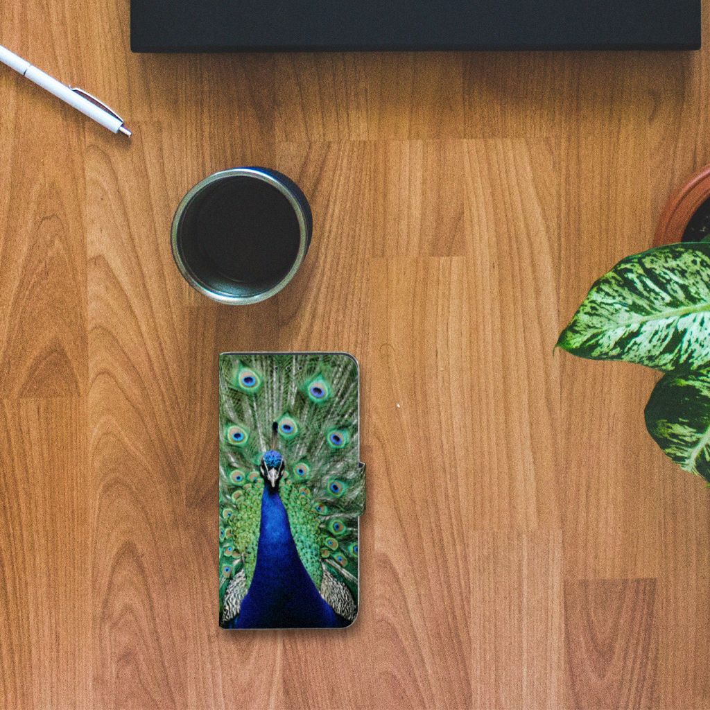 Alcatel 1B (2020) Telefoonhoesje met Pasjes Pauw