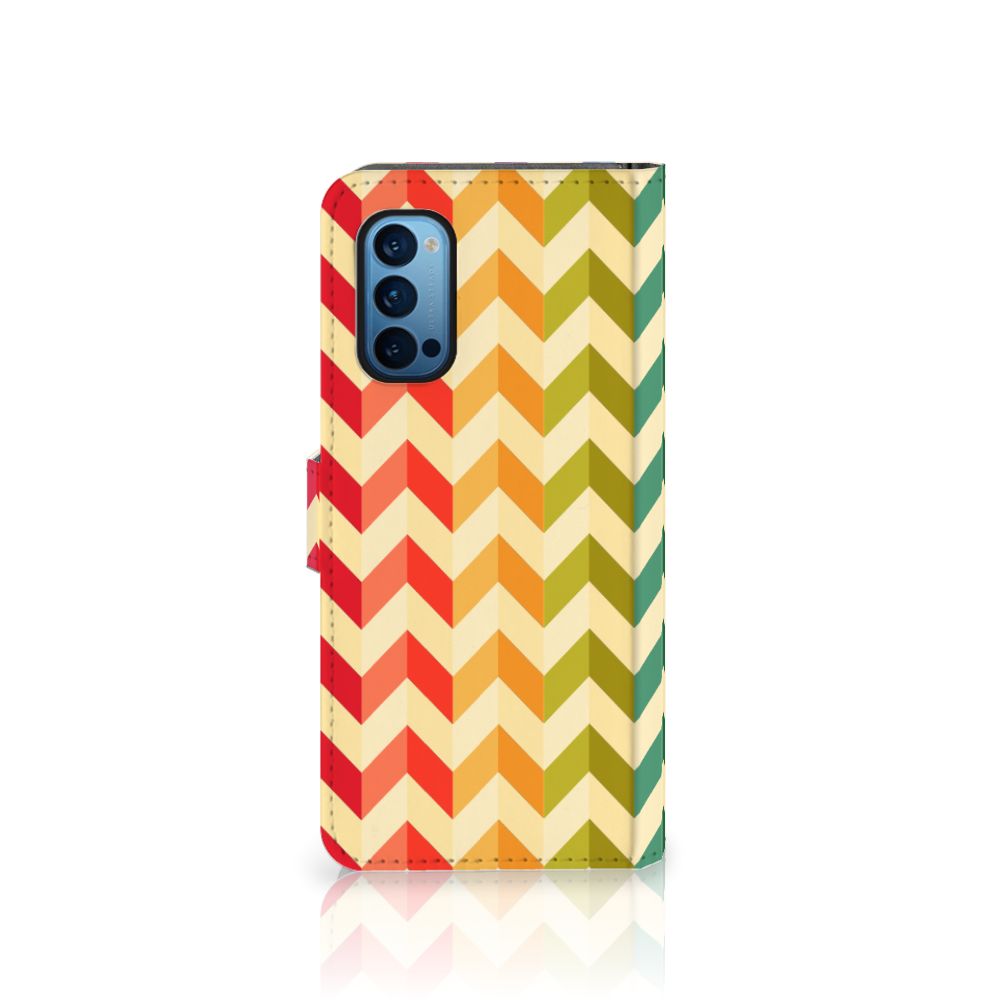 OPPO Reno 4 Pro 5G Telefoon Hoesje Zigzag Multi Color