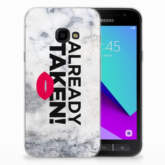 Samsung Galaxy Xcover 4 | Xcover 4s Siliconen hoesje met naam Already Taken White