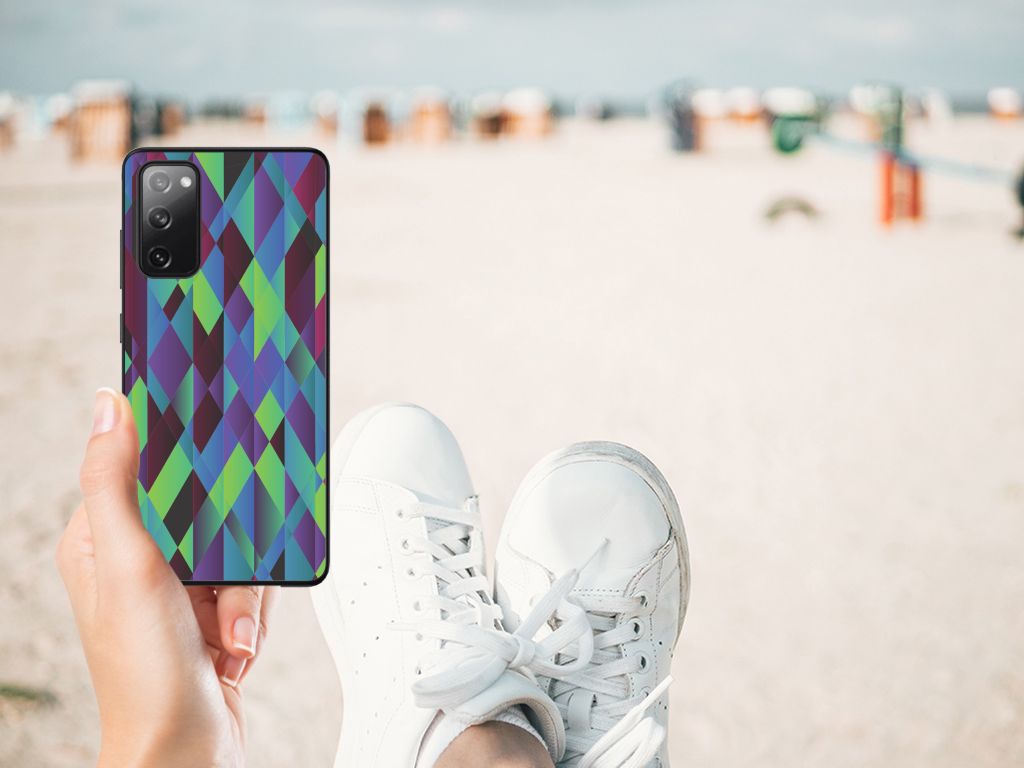 Samsung Galaxy S20 FE Backcover Abstract Green Blue B2C Telecom