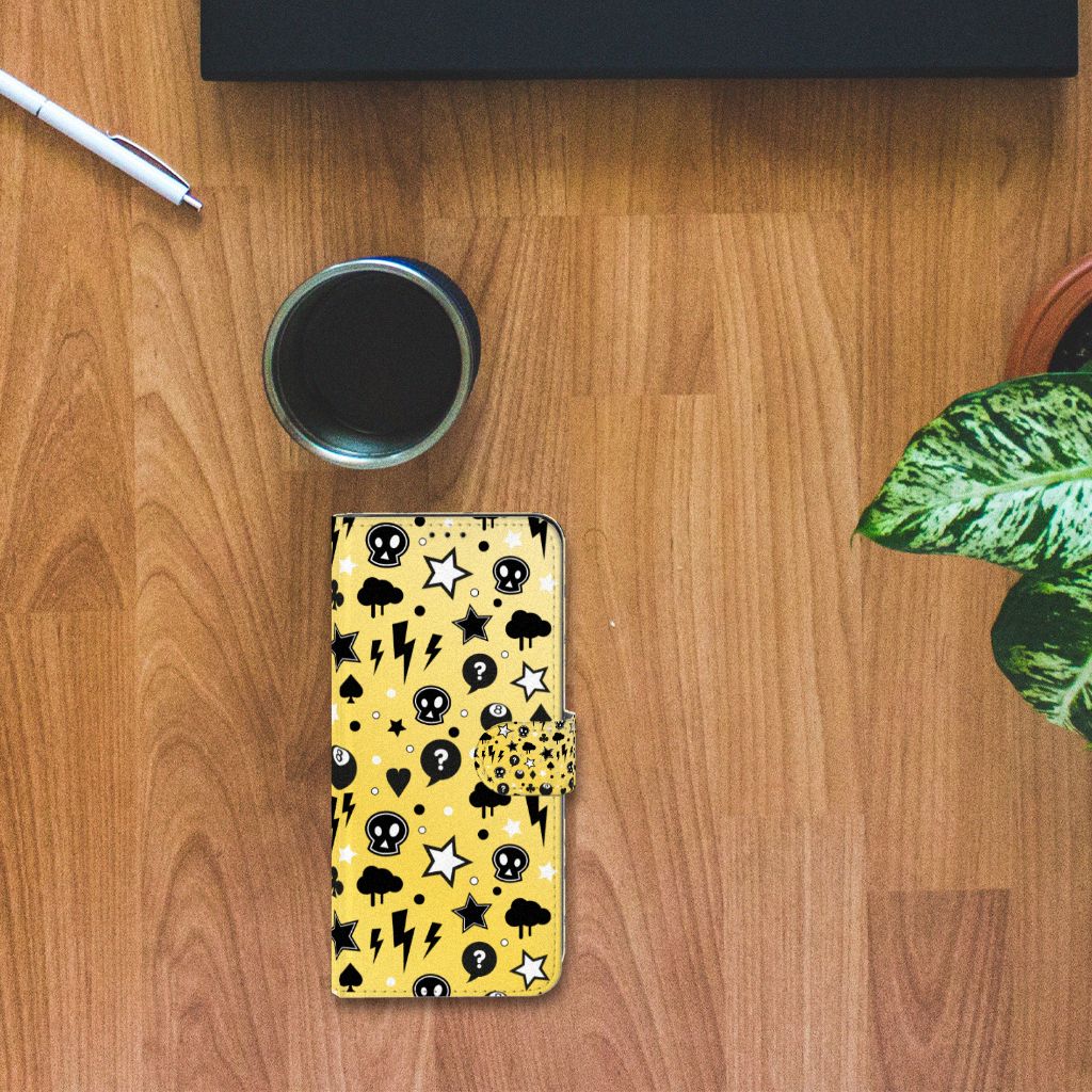 Telefoonhoesje met Naam Samsung Galaxy S21 Ultra Punk Geel