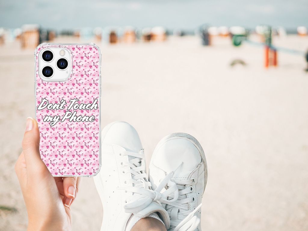 Apple iPhone 14 Pro Max Anti Shock Case Flowers Pink DTMP B2C Telecom