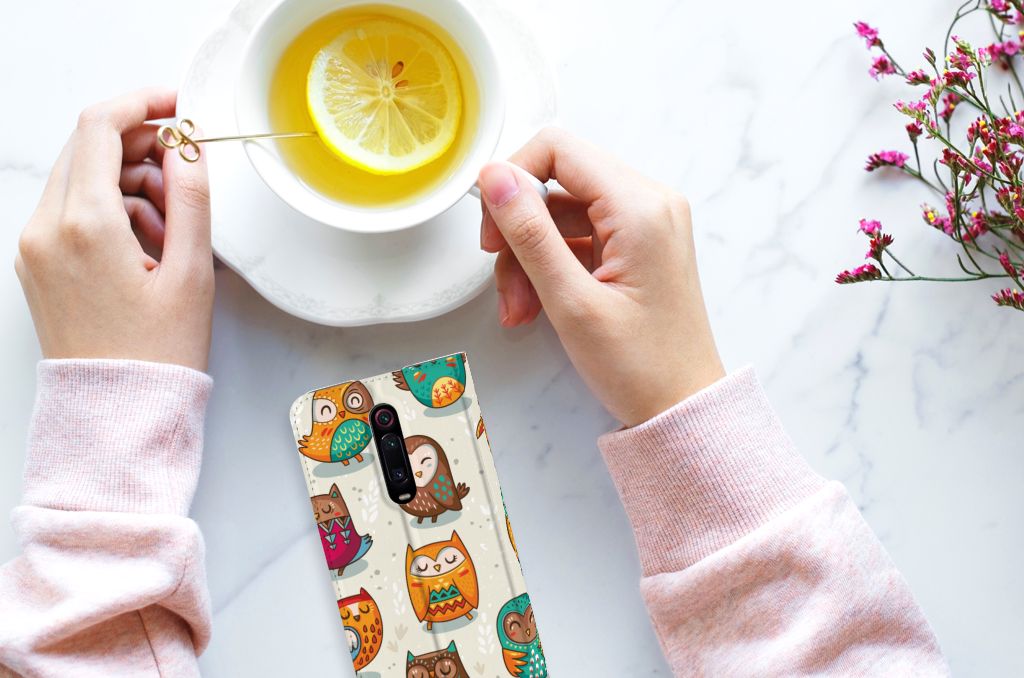Xiaomi Redmi K20 Pro Hoesje maken Vrolijke Uilen - B2C Telecom