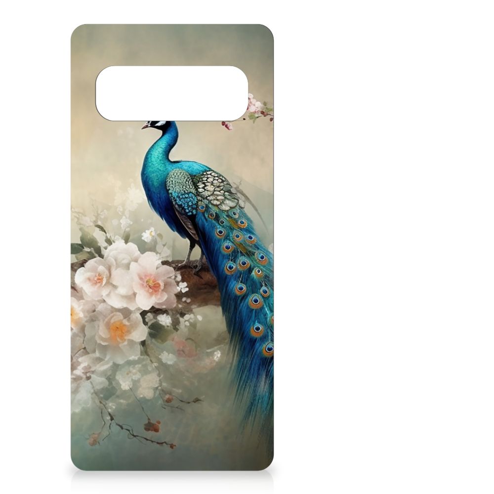 Back Cover voor Samsung Galaxy S10+ Vintage Pauwen