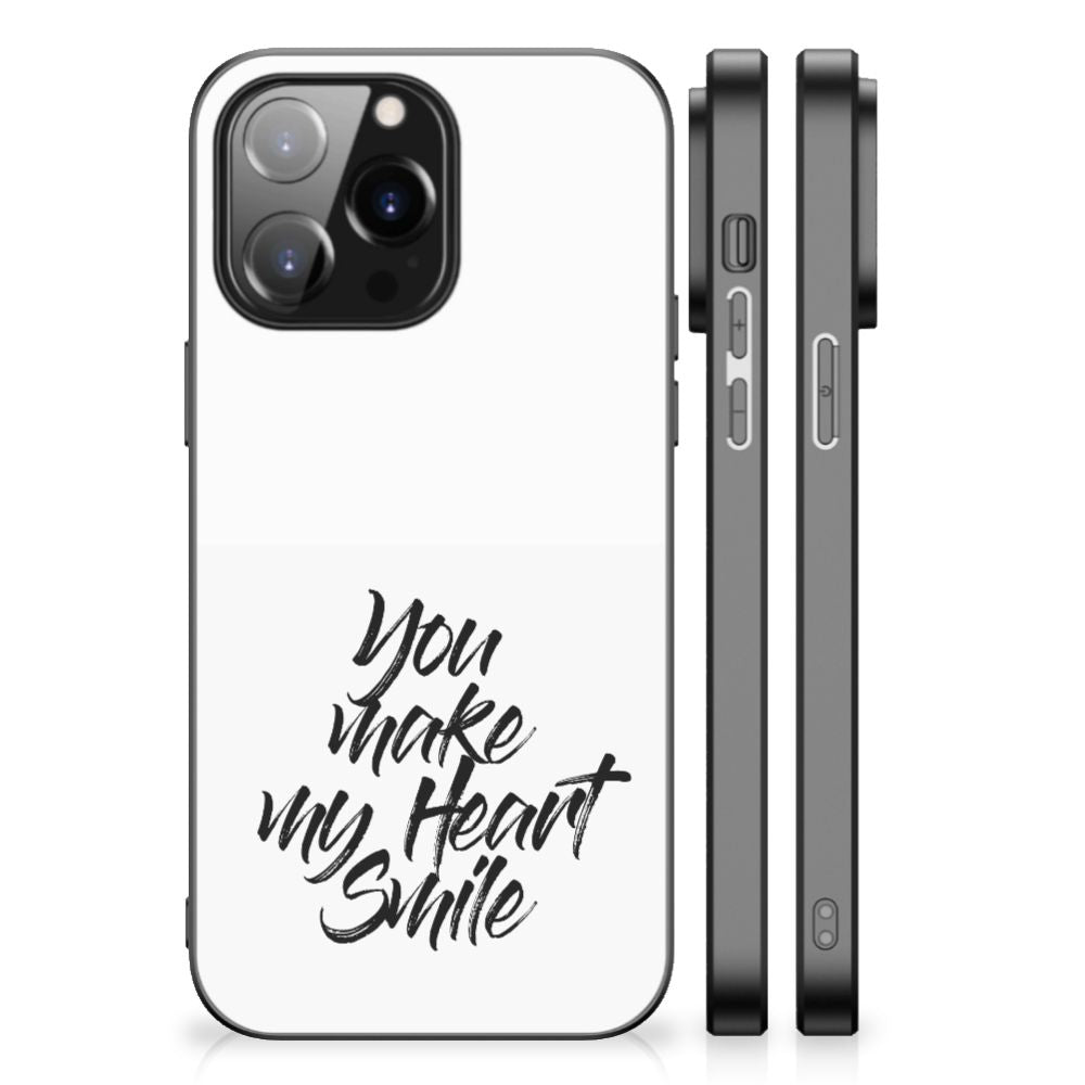 iPhone 14 Pro Max Telefoon Hoesje met tekst Heart Smile