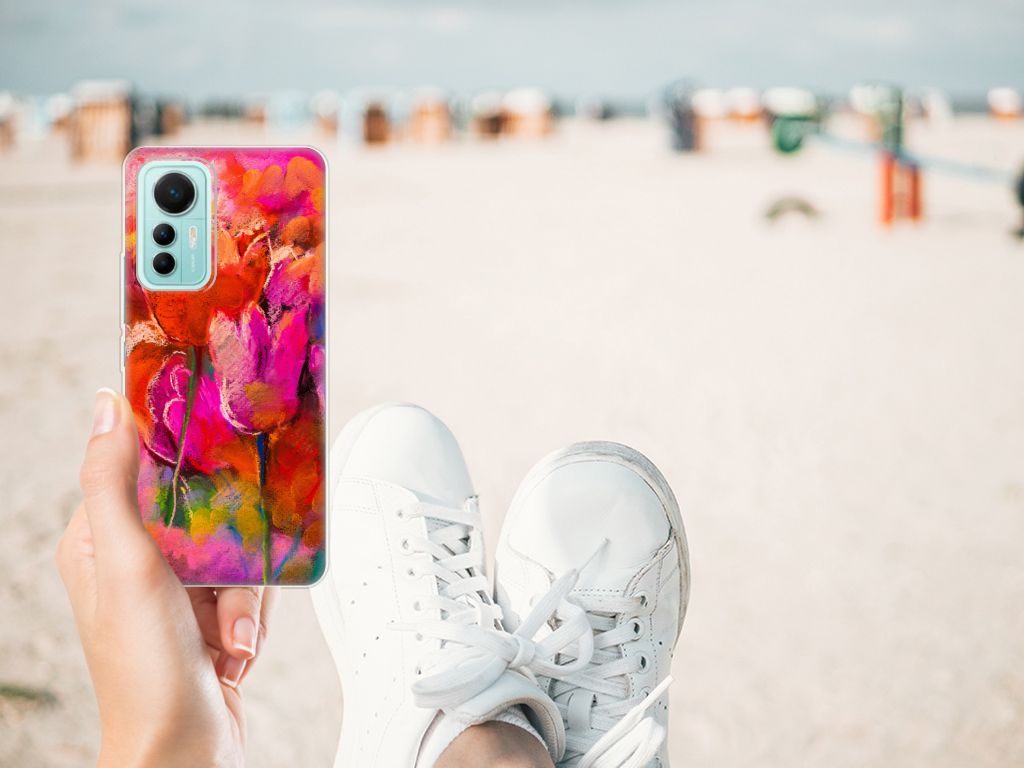 Hoesje maken Xiaomi 12 Lite Tulips B2C Telecom