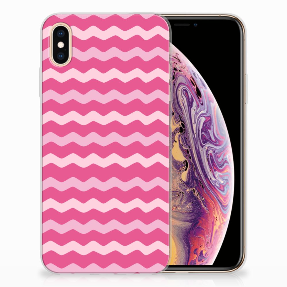 Apple iPhone Xs Max TPU bumper Waves Pink