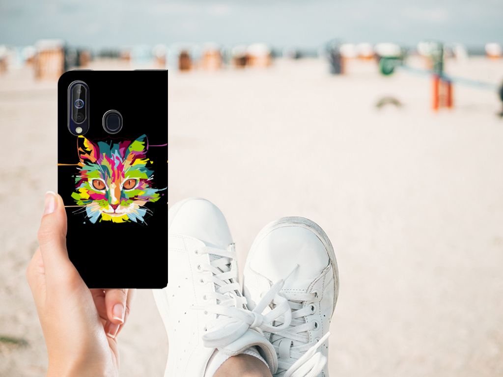 Samsung Galaxy A60 Magnet Case Cat Color