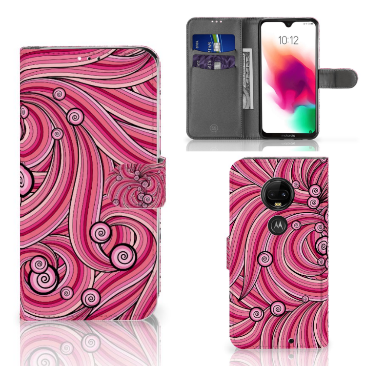 Motorola Moto G7 | G7 Plus Hoesje Swirl Pink