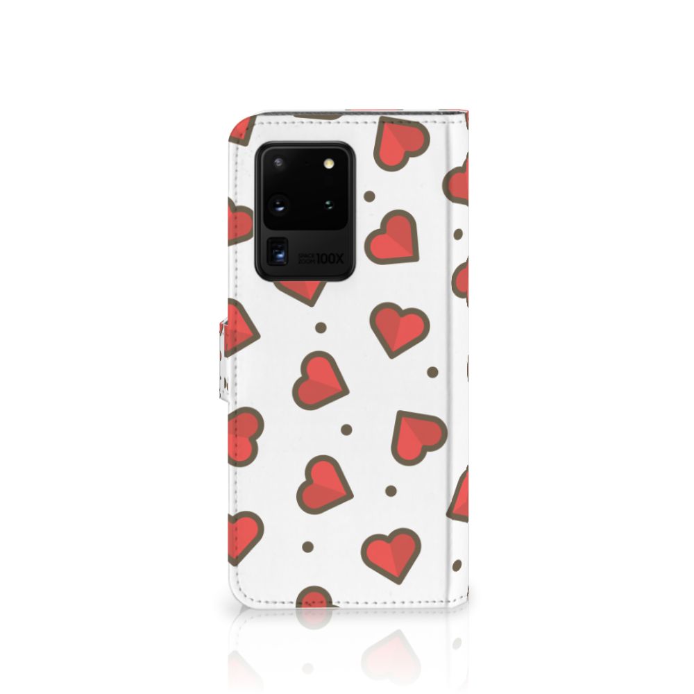 Samsung Galaxy S20 Ultra Telefoon Hoesje Hearts