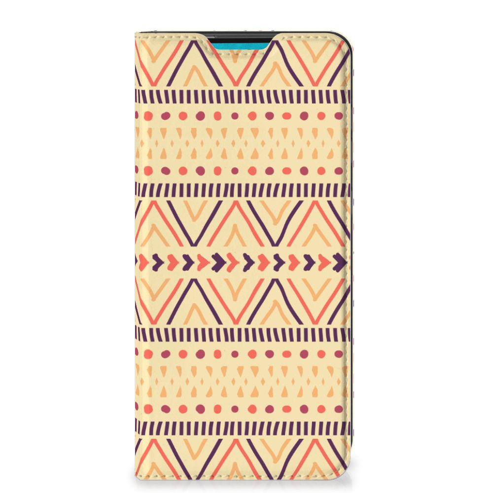 Samsung Galaxy A73 Hoesje met Magneet Aztec Yellow