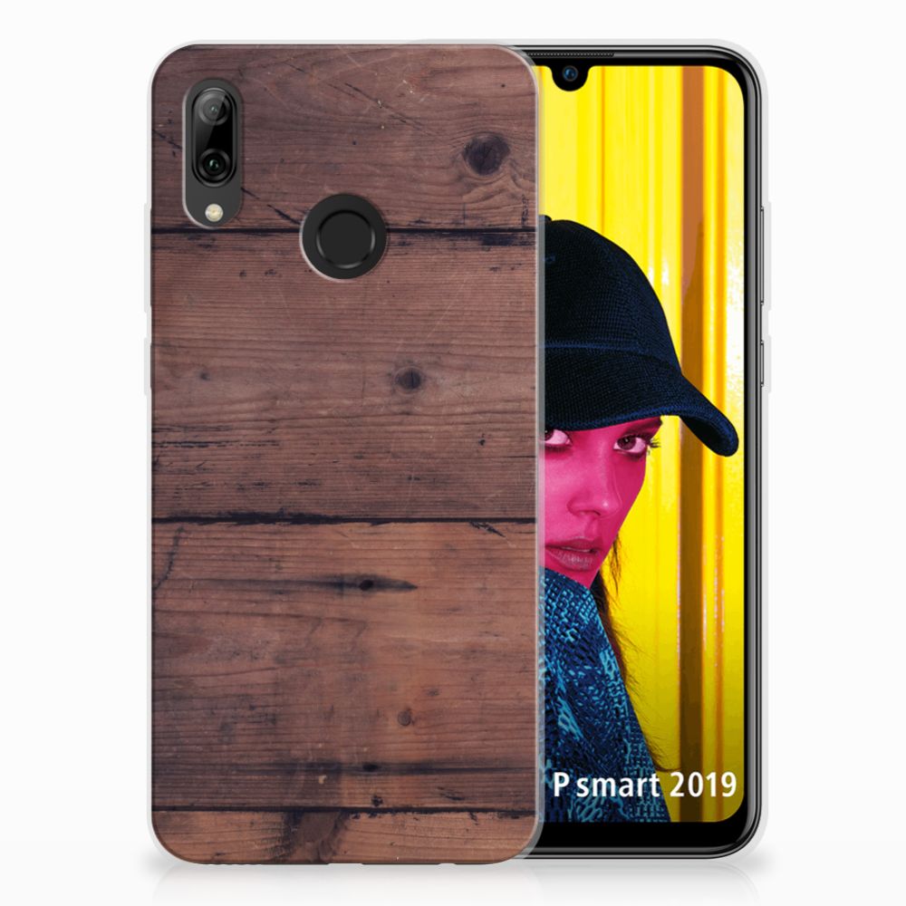 Huawei P Smart 2019 Bumper Hoesje Old Wood