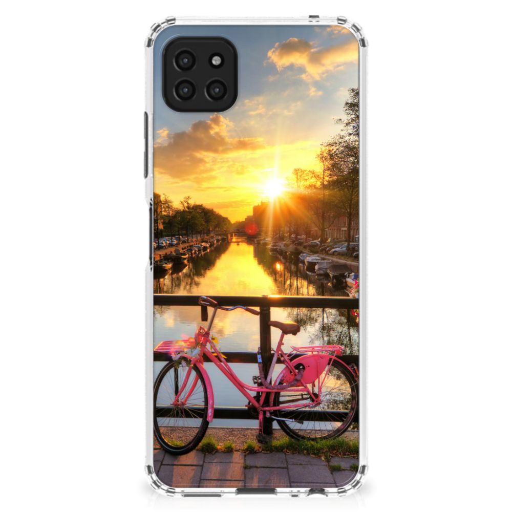 Samsung Galaxy A22 5G Telefoonhoesje met valbescherming Amsterdamse Grachten B2C Telecom