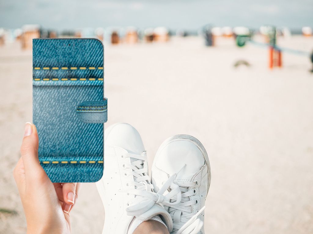 Samsung Galaxy A03s Wallet Case met Pasjes Jeans