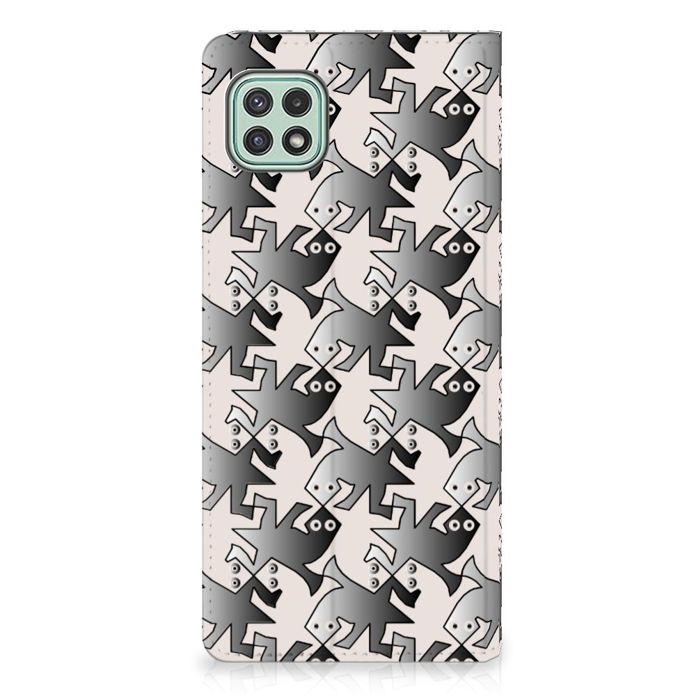 Samsung Galaxy A22 5G Hoesje maken Salamander Grey - B2C Telecom