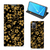OPPO A52 | A72 Smart Cover Gouden Bloemen - B2C Telecom