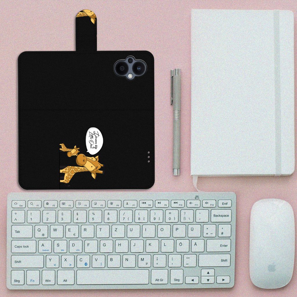 OPPO Reno 8 Lite | OnePlus Nord N20 Leuk Hoesje Giraffe