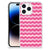 Apple iPhone 14 Pro Max Doorzichtige Silicone Hoesje Waves Pink