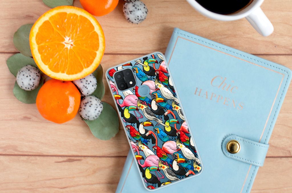 OPPO A15 TPU Hoesje Birds B2C Telecom