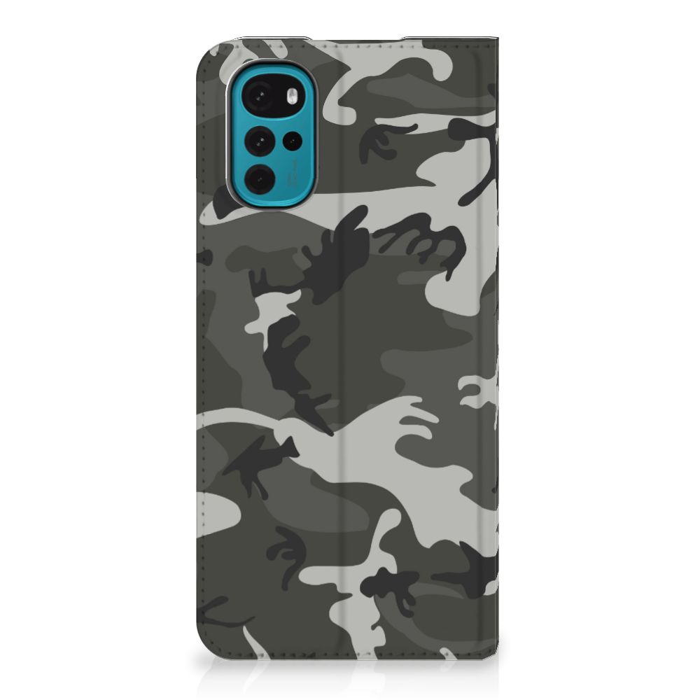 Motorola Moto G22 Hoesje met Magneet Army Light - B2C Telecom