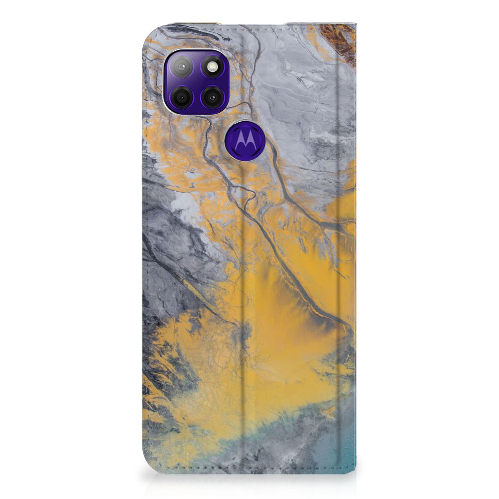Motorola Moto G9 Power Standcase Marble Blue Gold - B2C Telecom