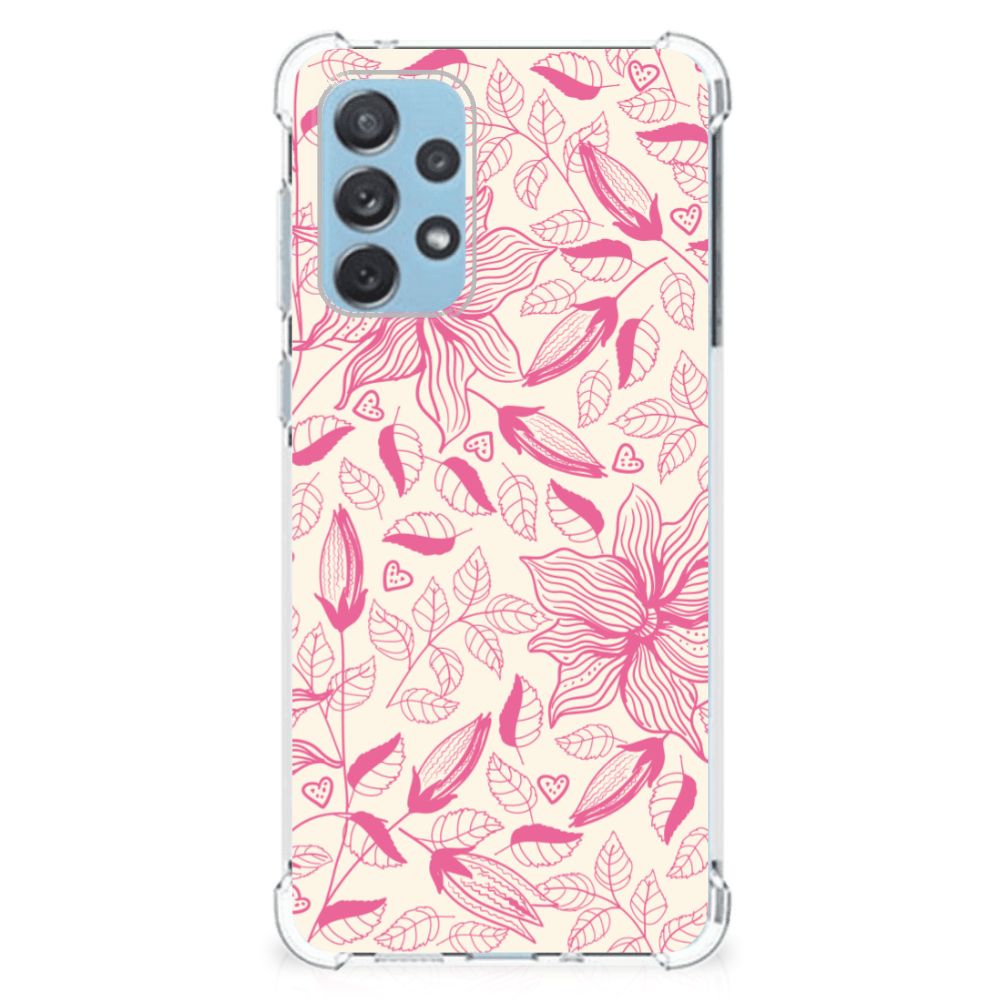 Samsung Galaxy A73 Case Pink Flowers B2C Telecom