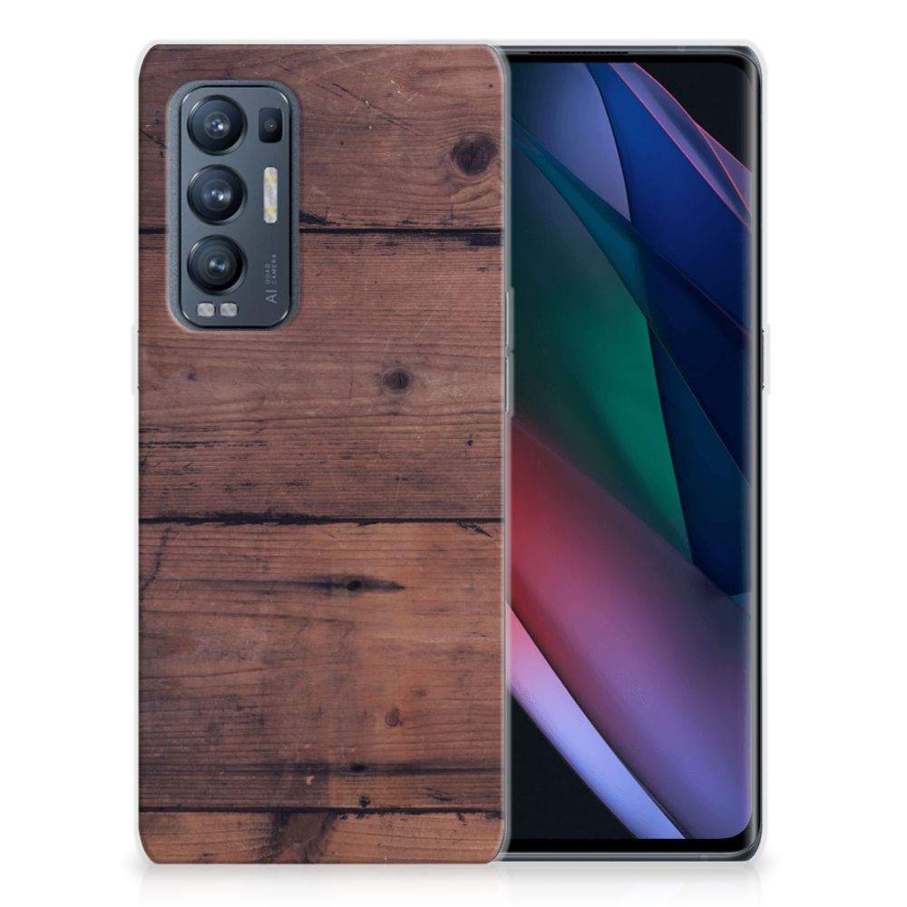 OPPO Find X3 Neo Bumper Hoesje Old Wood B2C Telecom