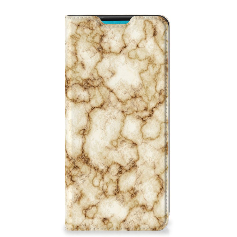 Samsung Galaxy A73 Standcase Marmer Goud - B2C Telecom