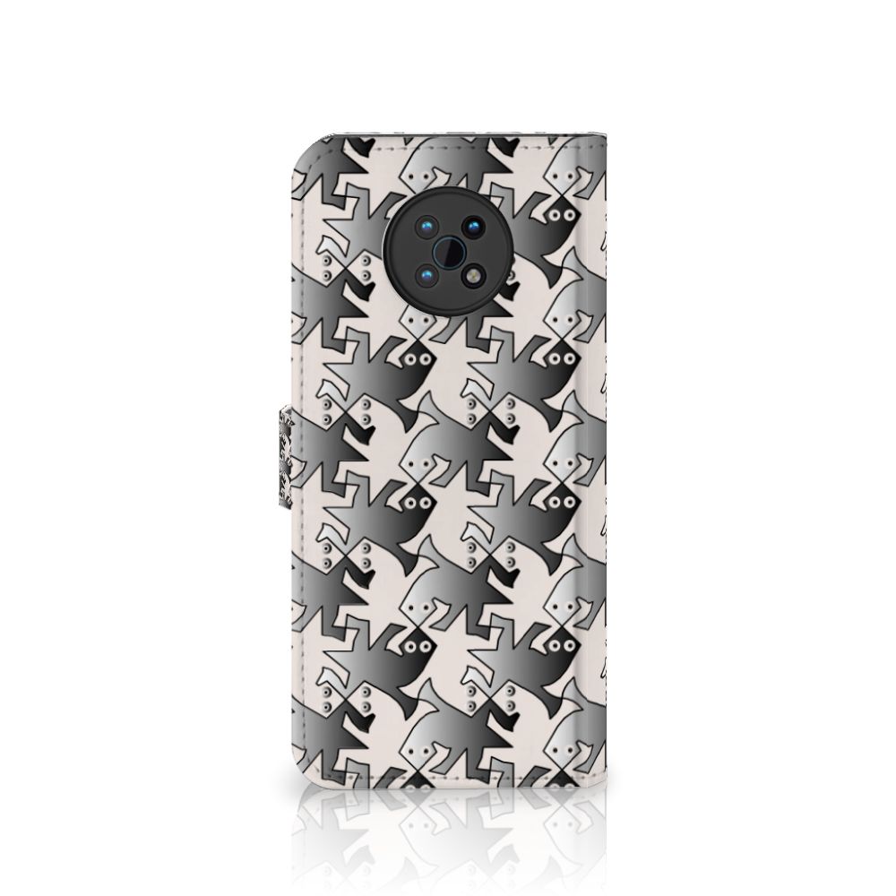 Nokia G50 Telefoonhoesje met Pasjes Salamander Grey
