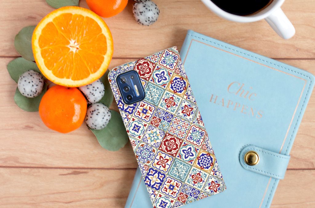 Motorola Moto G9 Plus Standcase Tiles Color - B2C Telecom