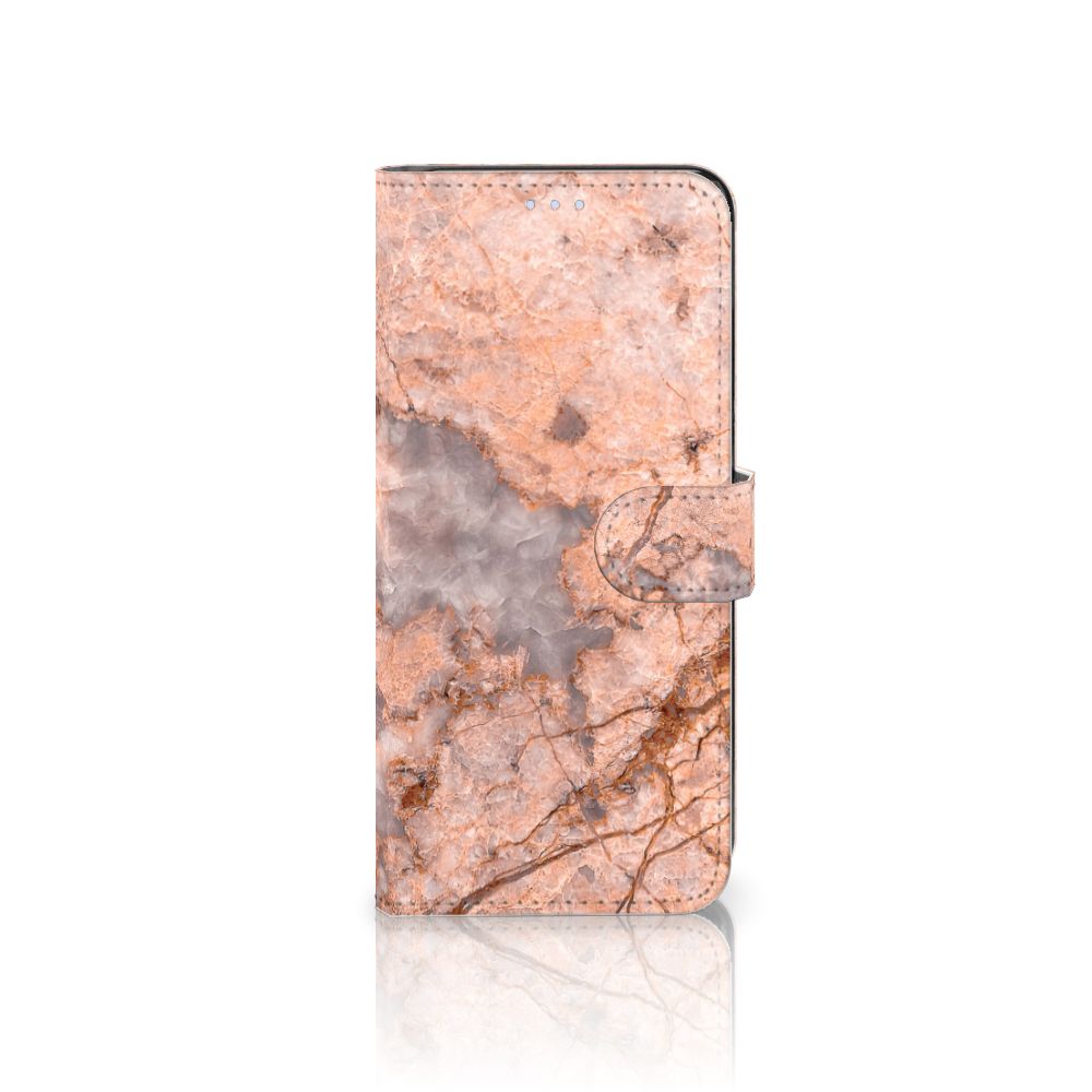 OPPO Reno 8 Lite | OnePlus Nord N20 Bookcase Marmer Oranje