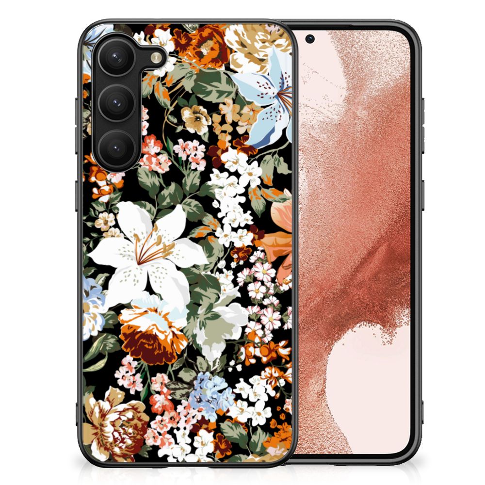 Bloemen Hoesje voor Samsung Galaxy S23 Plus Dark Flowers B2C Telecom