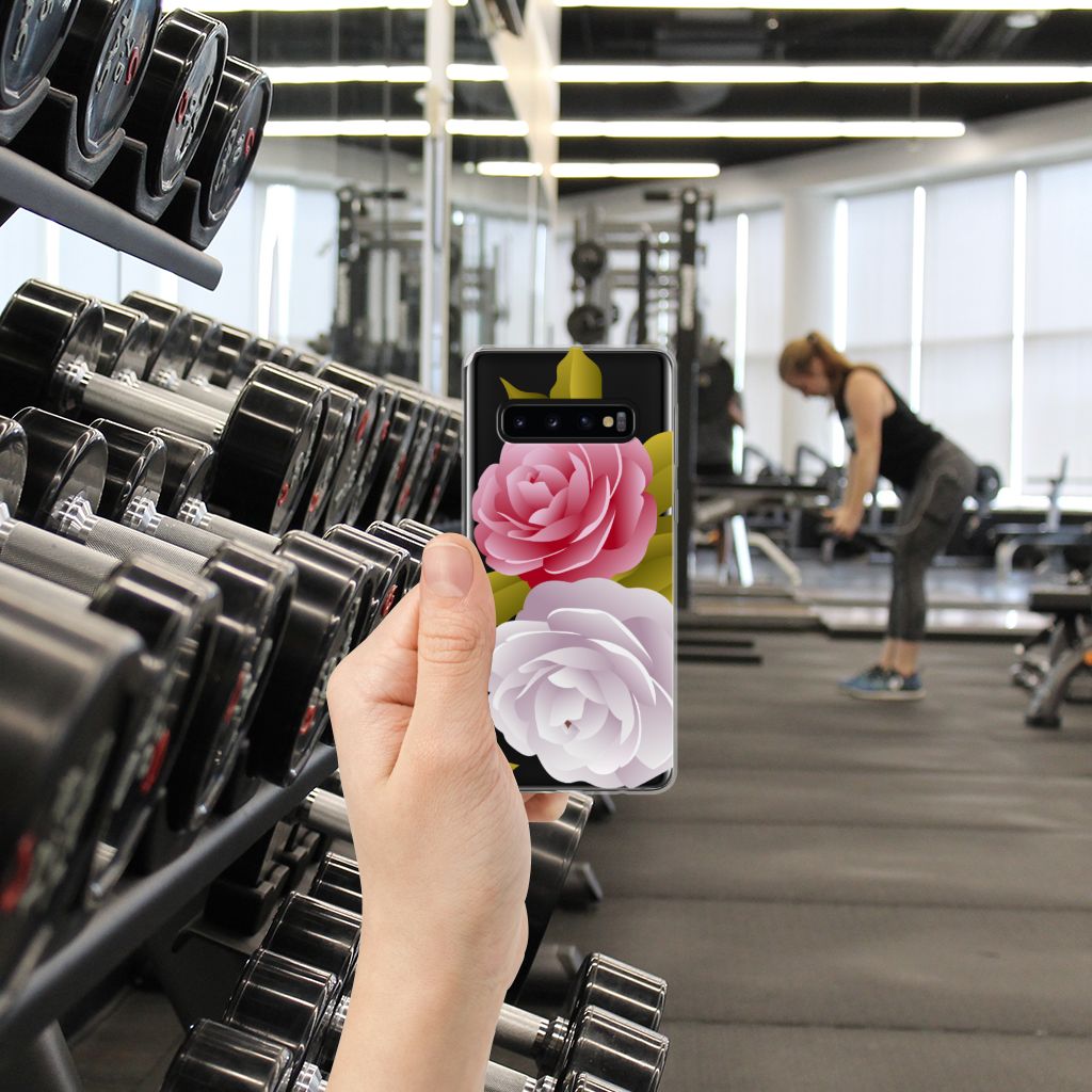 Samsung Galaxy S10 TPU Case Roses