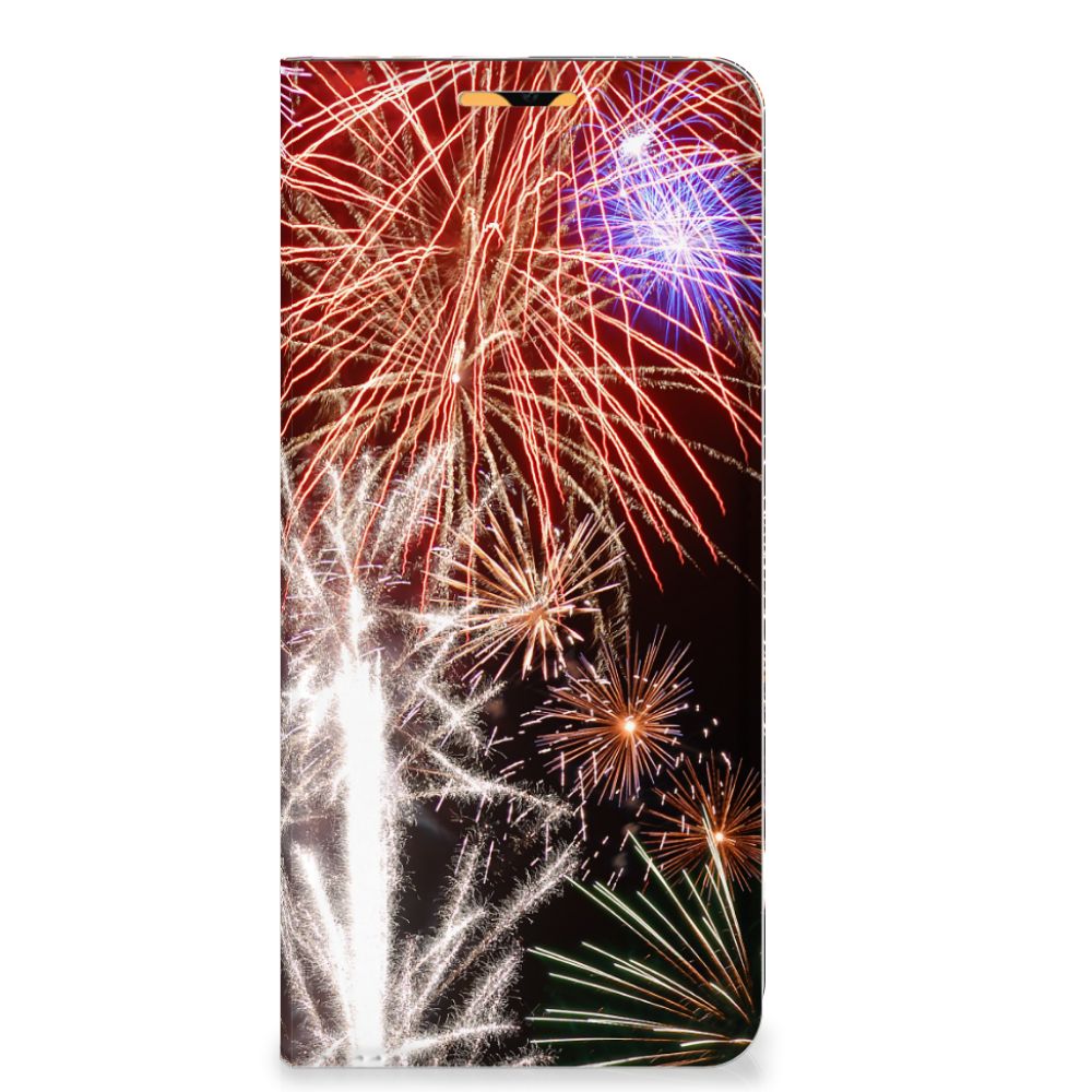 OPPO A15 Hippe Standcase Vuurwerk - B2C Telecom