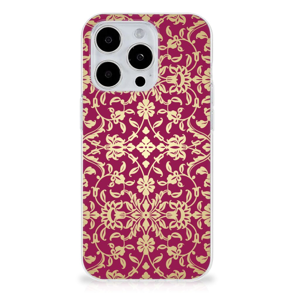 Siliconen Hoesje iPhone 15 Pro Max Barok Pink