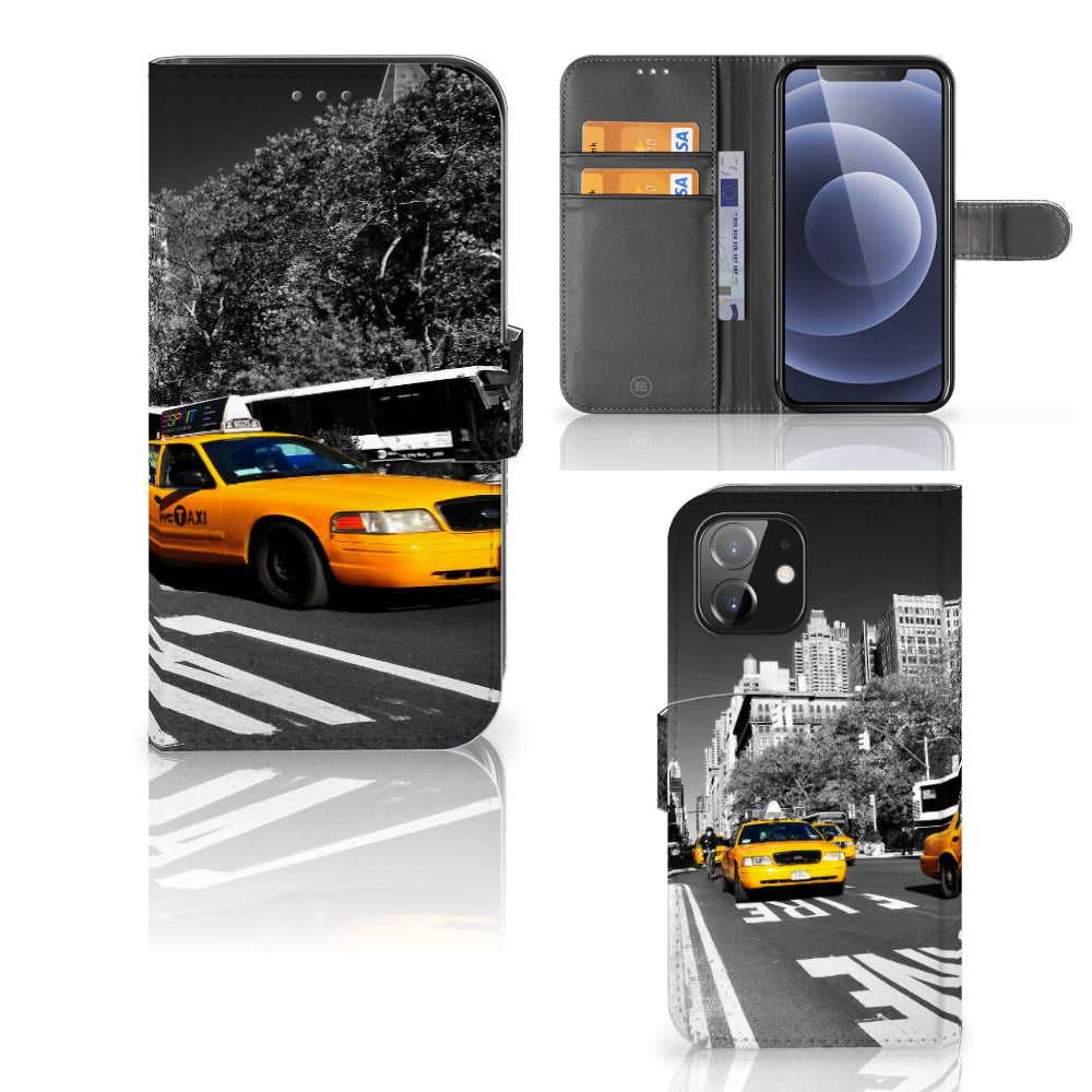 iPhone 12 | 12 Pro (6.1") Flip Cover New York Taxi