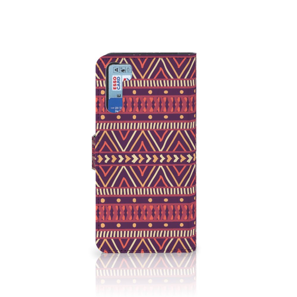 OPPO A91 | Reno3 Telefoon Hoesje Aztec Paars