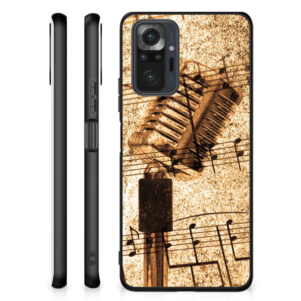 Xiaomi Redmi Note 10 Pro Silicone Back Case Bladmuziek B2C Telecom
