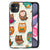iPhone 11 Dierenprint Telefoonhoesje Vrolijke Uilen