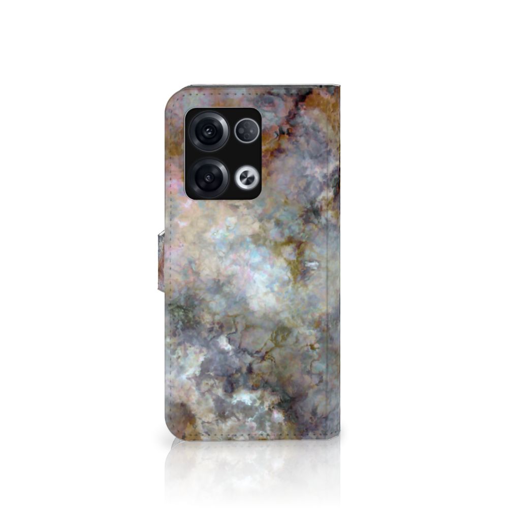 OPPO Reno8 Pro Bookcase Marmer Grijs