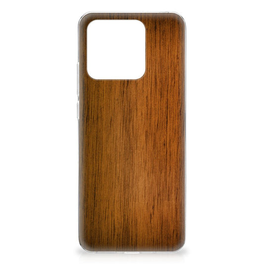 Xiaomi Redmi 10C Bumper Hoesje Donker Hout