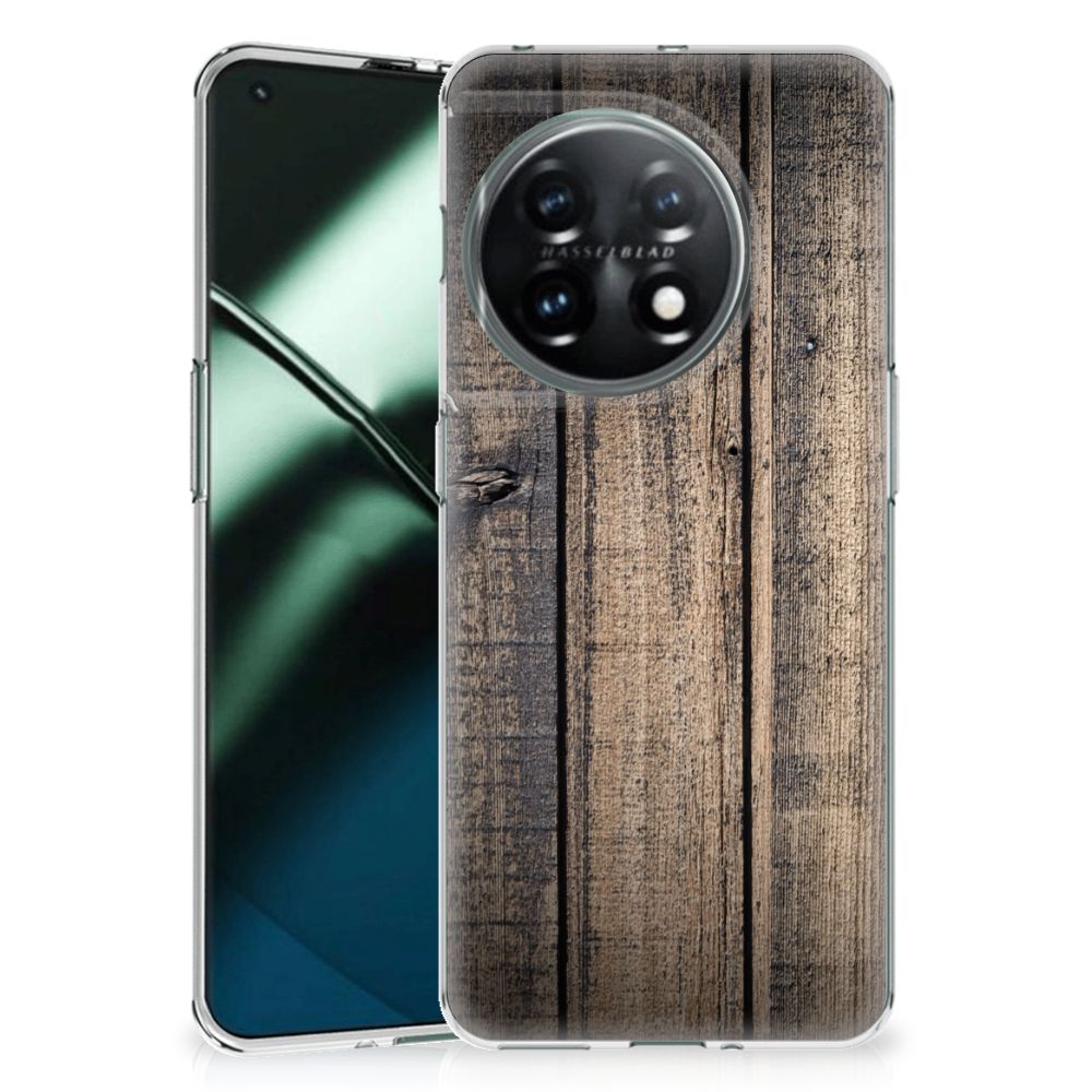 OnePlus 11 Bumper Hoesje Steigerhout
